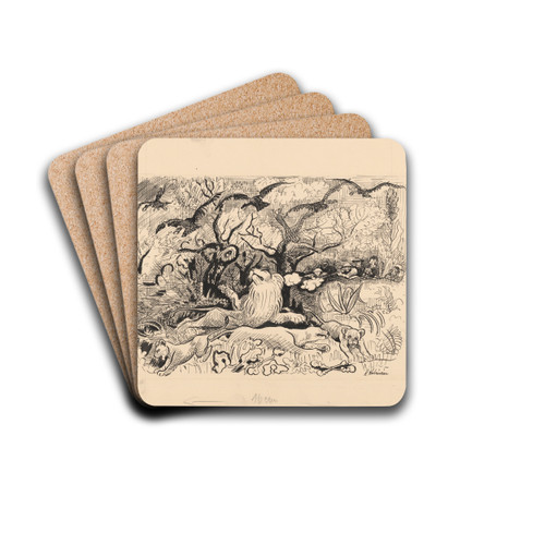 Stories in Wilderness - 2 by Arnold Peter Weisz-Kubnan Drink Coasters - set of 4