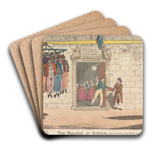 The Balance of Justice by Charles Williams Art Drink Coaster set