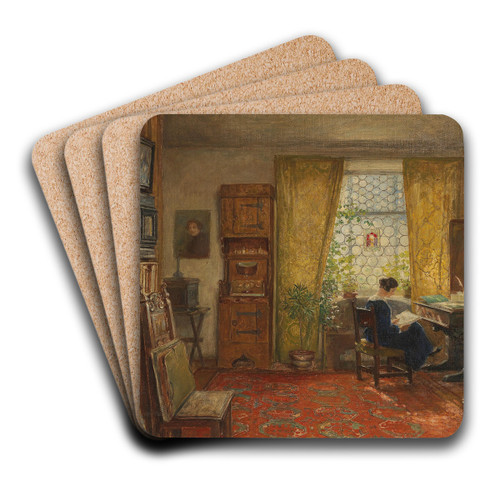 In the Studio by Hugo Charlemont Art Drink Coaster set In the Studio by Hugo Charlemont Art Drink Coaster set
