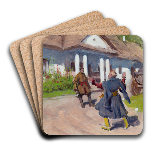 Welcome by Wodzimierz Tetmajer Art Drink Coaster set