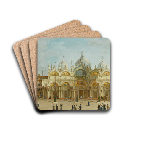 Saint Mark's Square, Venice by Carlo Grubacs Drink Coasters - set of 4
