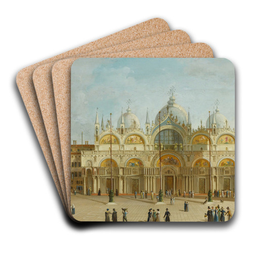 Saint Mark's Square, Venice by Carlo Grubacs Art Drink Coaster set