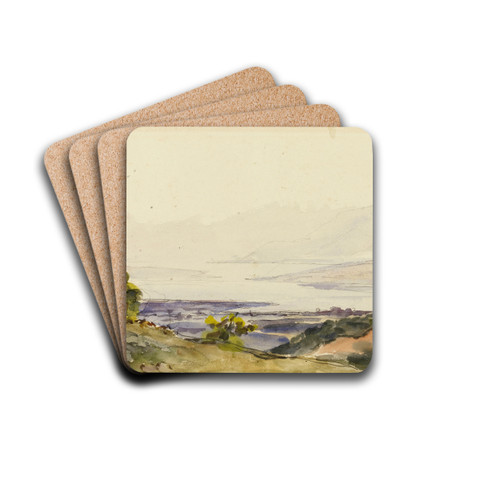 Paysage de Divonne (Le golfe) by Marie Bracquemond Drink Coasters - set of 4
