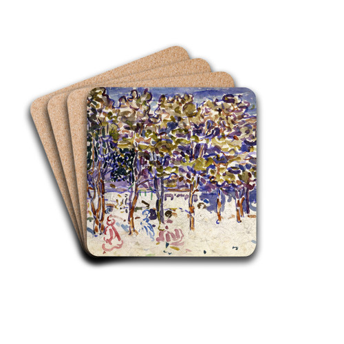 Trees by Maurice Prendergast Drink Coasters - set of 4