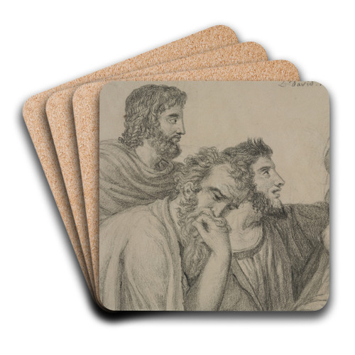 Phryn before the Judges by Jacques Louis David Art Drink Coaster set Phryn before the Judges by Jacques Louis David Art Drink Coaster set