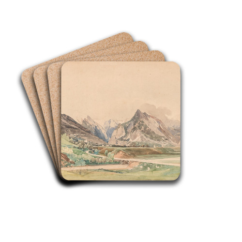 Gegend bei Flitsch by Thomas Ender Drink Coasters - set of 4