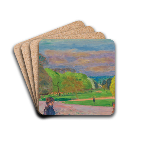 Le jardin public by Pierre Bonnard Drink Coasters - set of 4