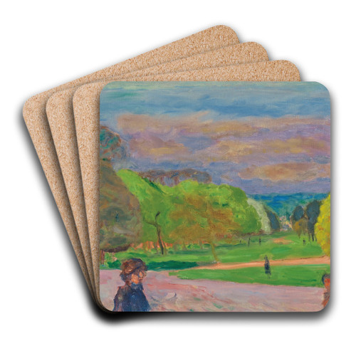 Le jardin public by Pierre Bonnard Art Drink Coaster set Le jardin public by Pierre Bonnard Art Drink Coaster set