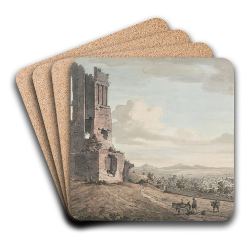 Nmes from the Tour Magne by William Marlow Art Drink Coaster set Nmes from the Tour Magne by William Marlow Art Drink Coaster set