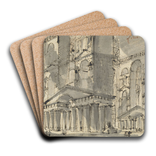 Fantasy of an Ancient Bath by Giovanni Battista Piranesi Art Drink Coaster set