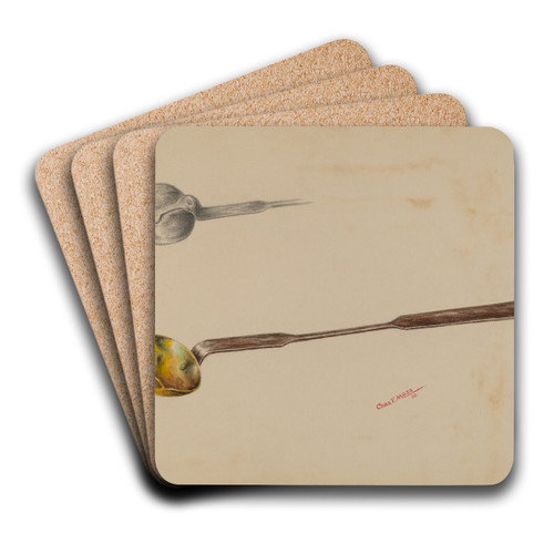 Ladle by Charles Moss Art Drink Coaster set