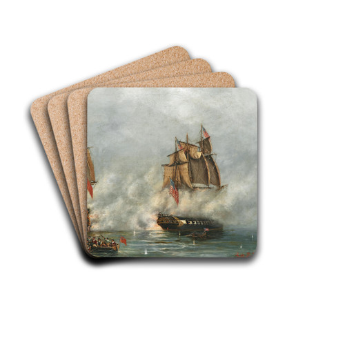 The American War of Independence by Ludwig Rubelli von Sturmfest Drink Coasters - set of 4 The American War of Independence by Ludwig Rubelli von Sturmfest Drink Coasters - set of 4