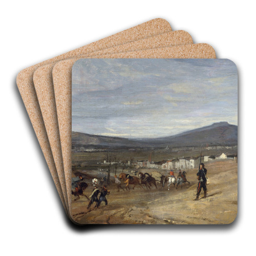 Vaugirard pendant le sige de Paris, 1870 by Clment-Auguste Andrieux Art Drink Coaster set Vaugirard pendant le sige de Paris, 1870 by Clment-Auguste Andrieux Art Drink Coaster set