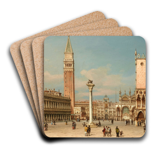 Piazza San Marco, Venice by Carlo Grubacs Art Drink Coaster set