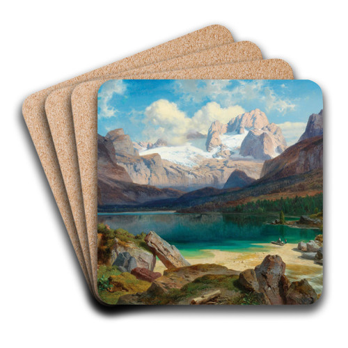 Lake Gosau With A View Of The Dachstein Massif by Albert Zimmermann Art Drink Coaster set
