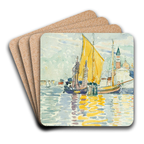 Venice-The Giudecca by Henri-Edmond Cross Art Drink Coaster set