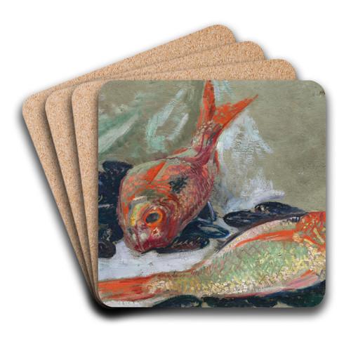 Dorades et moules by Maurice Denis Art Drink Coaster set