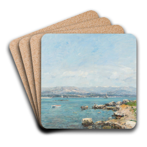 Antibes, la baie by Eugne Boudin Art Drink Coaster set Antibes, la baie by Eugne Boudin Art Drink Coaster set