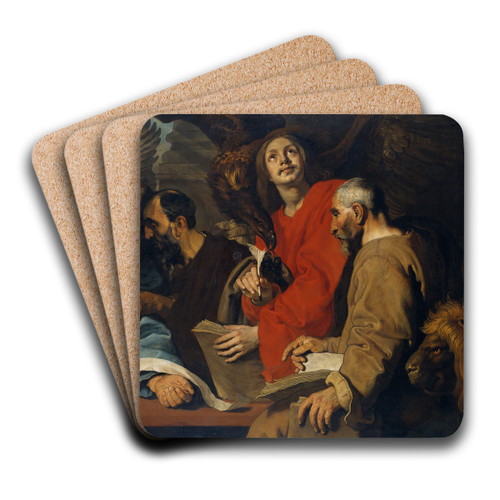The Four Evangelists by Pieter Claesz Soutman Art Drink Coaster set The Four Evangelists by Pieter Claesz Soutman Art Drink Coaster set