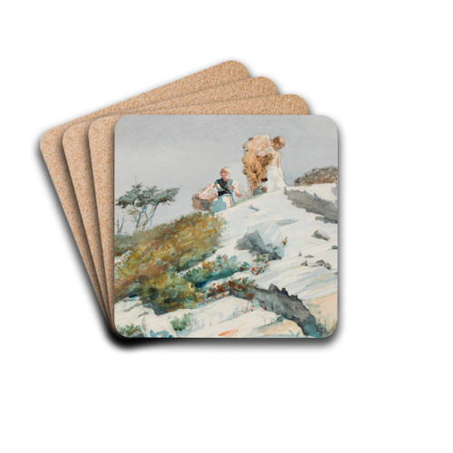 Rough Work by Winslow Homer Drink Coasters - set of 4