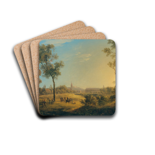 Ansicht von Kaiserebersdorf by Joseph Rebell Drink Coasters - set of 4