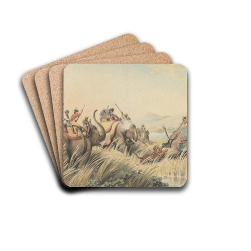 The Tiger at Bay by Samuel Howitt Drink Coasters - set of 4