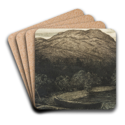 Lake Shore in Bohusln by Karl Nordstrm Art Drink Coaster set