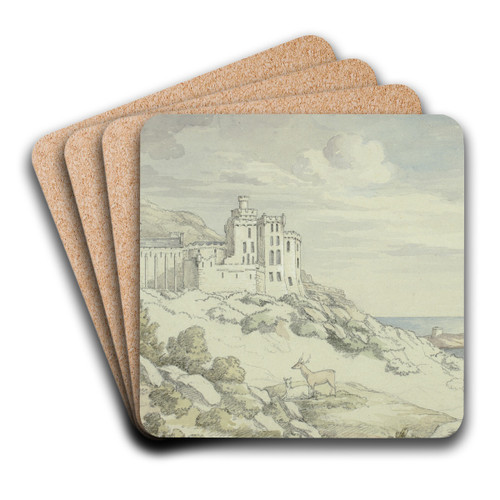 Victoria Castle by Elizabeth Murray Art Drink Coaster set