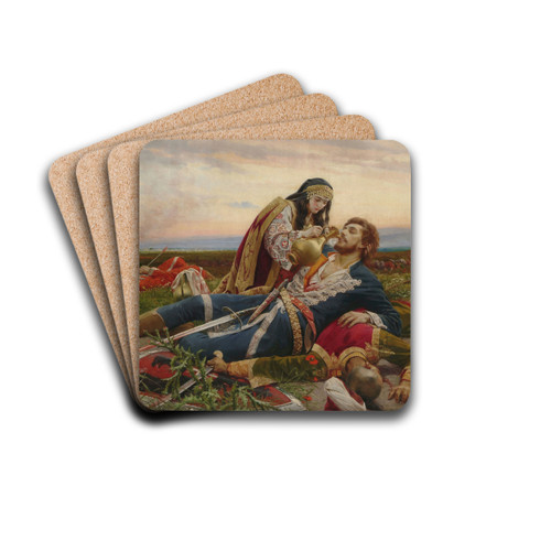 Kosovo Maiden by Uro Predi Drink Coasters - set of 4