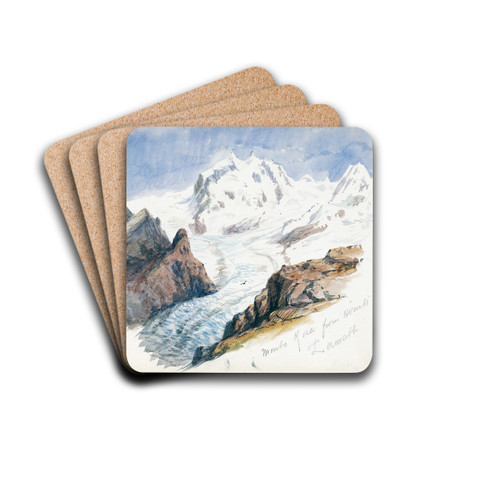 Monte Rosa from Hornli, Zermatt by John Singer Sargent Drink Coasters - set of 4