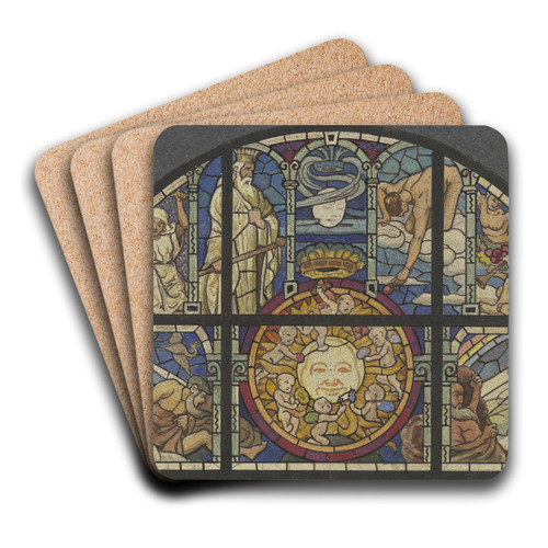The sun by Wilhelm Ss Art Drink Coaster set