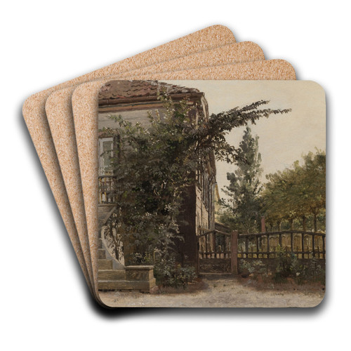 An Old Woman by a Window by Gerrit Dou Art Drink Coaster set An Old Woman by a Window by Gerrit Dou Art Drink Coaster set
