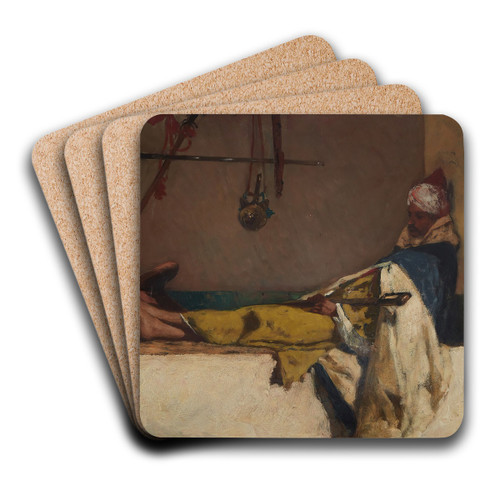 At Rest by Jean-Joseph-Benjamin Constant Art Drink Coaster set