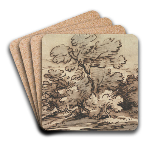 A Group of Trees by Joseph Farington Art Drink Coaster set