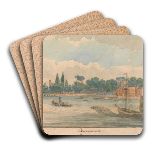 Cremorne by William Henry Brooke Art Drink Coaster set