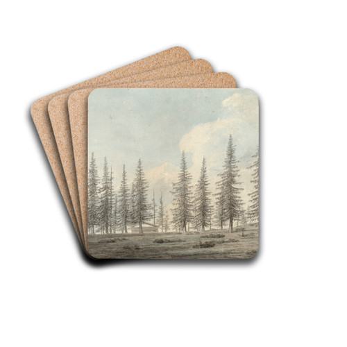 In the Tyrol by John Robert Cozens Drink Coasters - set of 4