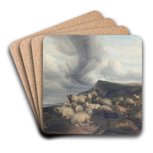 Herds by Thomas Sidney Cooper Art Drink Coaster set