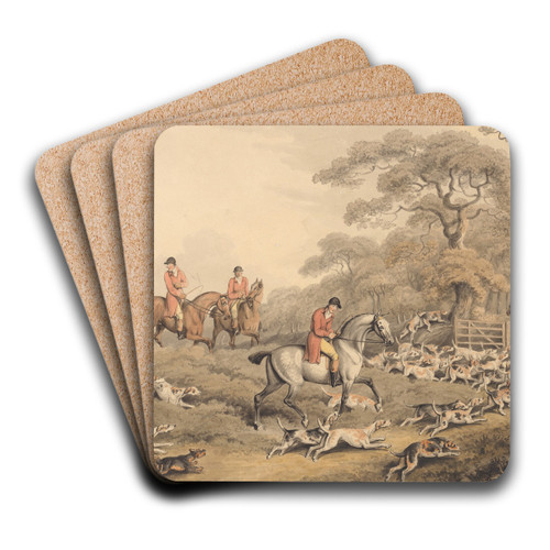 Foxhunting; Going to Cover by Samuel Howitt Art Drink Coaster set