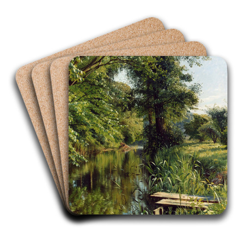Reflections of Spring by Peder Mrk Mnsted Art Drink Coaster set