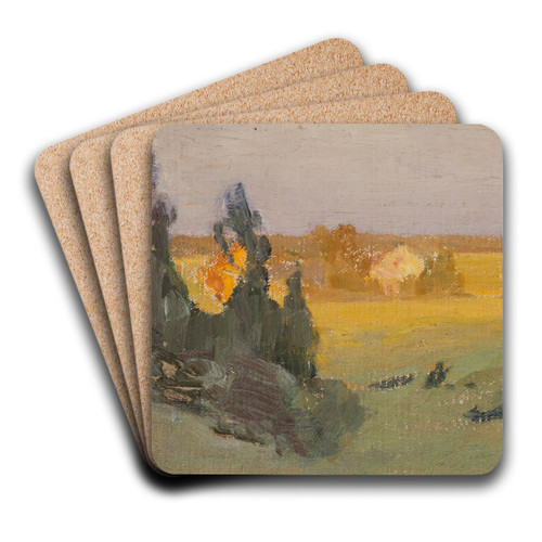 Evening by Jan Cigliski Art Drink Coaster set