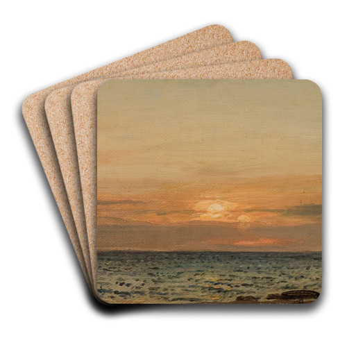 Aftenstemning by Amaldus Nielsen Art Drink Coaster set