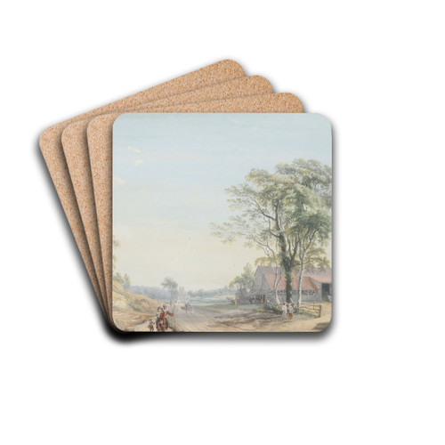 Noon by Paul Sandby Drink Coasters - set of 4
