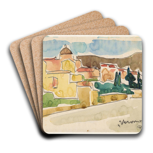 View of Verona by Reijer Stolk Art Drink Coaster set