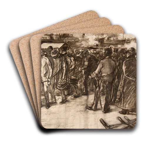 Soldiers Returning from Cuba by Luis Graner i Arrufi Art Drink Coaster set