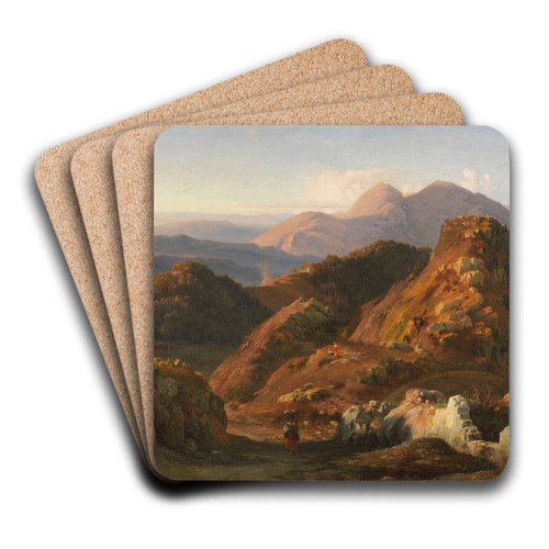 Abendstimmung in den Albaner Bergen by Louis Gurlitt Art Drink Coaster set