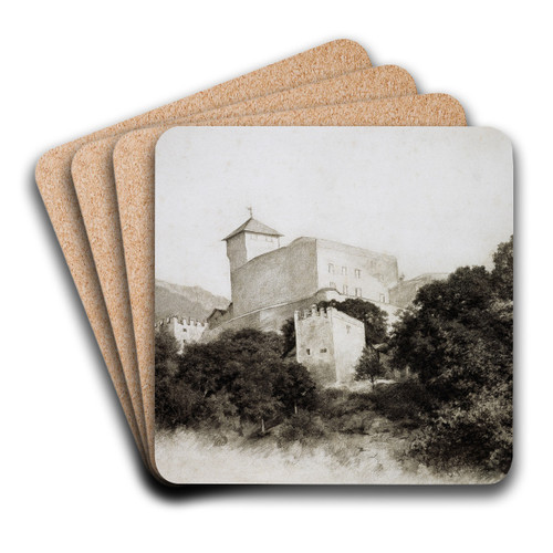 Schloss Churburg bei Schluderns by Louis Eysen Art Drink Coaster set