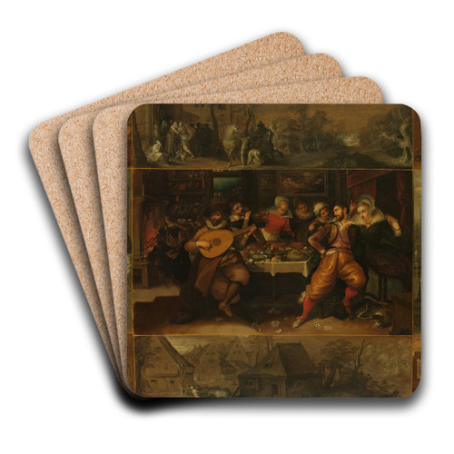 The Parable of the Prodigal Son by Frans Francken the Younger Art Drink Coaster set