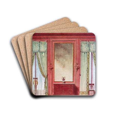 Salon Empire.... by Georges Rmon Drink Coasters - set of 4