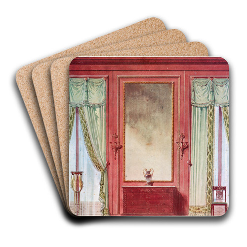 Salon Empire.... by Georges Rmon Art Drink Coaster set