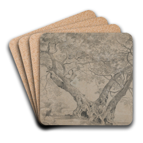 The Arbra Sacra on the Banks of Lake Nemi by Richard Wilson Art Drink Coaster set The Arbra Sacra on the Banks of Lake Nemi by Richard Wilson Art Drink Coaster set